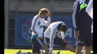 Segundo entrenamiento del Real Madrid para preparar el partido de Champions