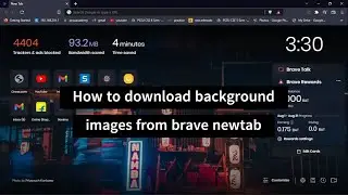 How to download brave newtab backgrounds?