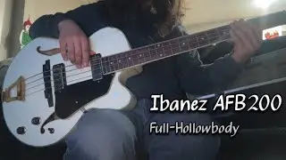 Ibanez Artcore AFB200 Hollowbody - Walking Bassline (semi-demo)