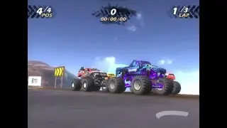 Monster Jam 2007 The Game - Mesa Airfield 1 in 1:56.97 (PS2)