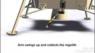 Lunar sampling robotic arm