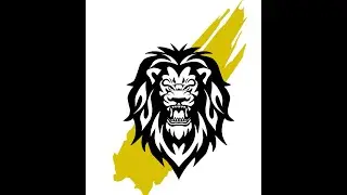 Tutorial design make a lion head logo with smartphone