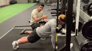 Suspension band push-up also known as TRX push up