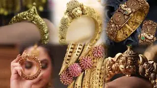 Bridal Gold Kada Bangles designs latest #sparklestylevault #kadabangles