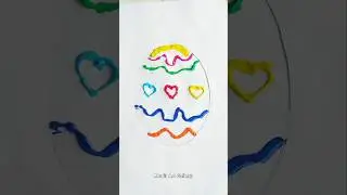 Most Easy & Creative Easter Egg Painting for Easy Technique! 🥚✅✨🤔 #art #easter #shorts