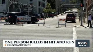 One person killed in downtown Spokane hit and run