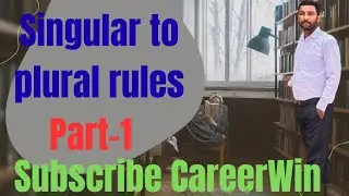 SINGULAR TO PLURAL RULES 