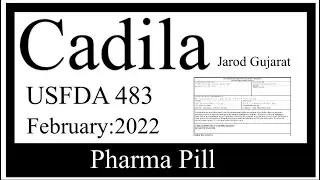 Cadila Healthcare || USFDA Form 483 observations || Jarod Vadodara Gujarat ||