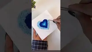 new art || tissue paper art|| #drawing  #heart #artist