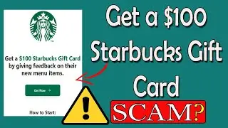 Обзор Bucks100.com &mdash; подарочная карта Starbucks на 100 долларов или очередной обман? ☕💸