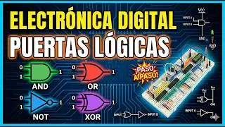 Electrónica digital. Puertas lógicas AND, OR, NOT, XOR