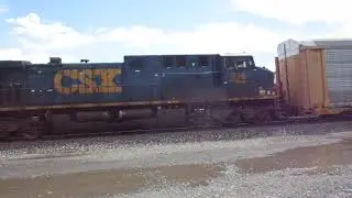 (7-16-2025) CSX EB turning NB autoracks train in Fostoria Ohio.
