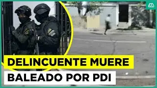 Delincuente muere baleado por PDI: Intentó asaltar a dos funcionarios de franco
