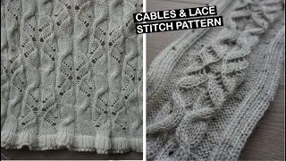 Cable & Lace Stitch on a Double-Bed Knitting Machine &mdash; Easy & Beautiful!