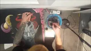 INFAME U.P PAINTING PROCESS