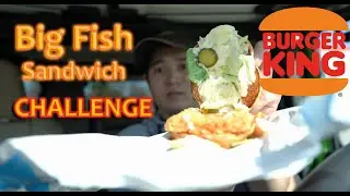 Burger King Big Fish Sandwich CHALLENGE Food Review #fishsandwich