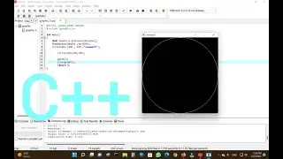 how to draw a circle in the dev ++c