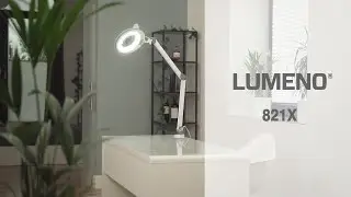 Lumeno LED Lupenleuchte Serie 8213/8215 mit regulierbarer Helligkeit, Grau