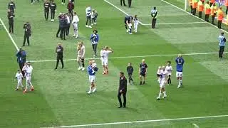 LEEDS END OF SEASON LAP OF HONOUR AFTER VILLA GAME