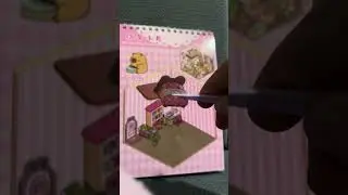 Mını Materıal Book.Miniature Scene Book.chiled capibara room.