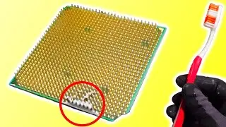 Cleaning Thermal Paste off CPU Pins #Shorts