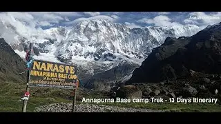 Panoramic Mountain Views From Annapurna Base Camp | Short and Best Trekking route in Nepal