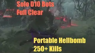 Helldivers 2 | Solo D10 Automatons &mdash; Portable Hellbomb = Solo Divers friend &mdash; 250+ Kill &mdash; Full Clear