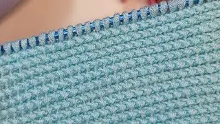 Different technique!!**easiest tunisian baby blanket model💙you'll love this💙#tunisian #crochet #diy 