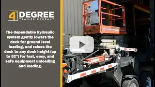 Lift A Load Trailer loading scissor lift at Barron Equipment