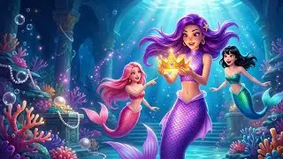 Mermaid Princess Rumi and The Stolen Crown | 3D Animation Story | Underwater Adventure