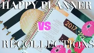 *New* 2017  Recollections Planner  vs Happy Planner