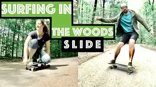 Surfskate Sessions #1 Carving like a snowboard with the slide swallow noserider 33'