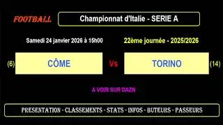 Como - Turin: Matchday 22 Serie A - Football Match - 2025-2026 Season
