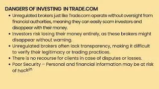 Trade.com Review; Where dishonesty and greed causes clients financial loss and emotional distress.