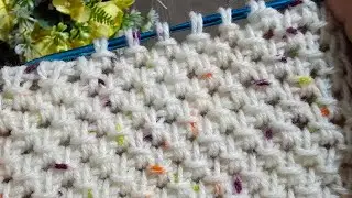Very Easy!! Tunisian crochet baby blanket pattern. #knitting #tunisiancrochet