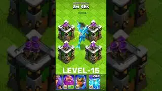 Max electro dragon vs every level Archer towers // #clashofclans #coctrend #coc #cocshort #edragon