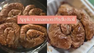 Apple cinnamon phyllo roll