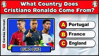 EURO QUIZ 2024 | EUFA EURO 2024 | QUIZ FOOTBALL | EURO TOURNAMENT QUIZ 2024 | CC183
