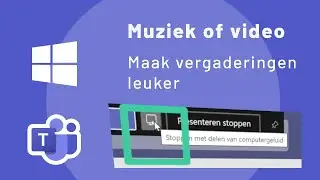 Geluid van je computer delen in Microsoft Teams en tussendoor stoppen - Windows