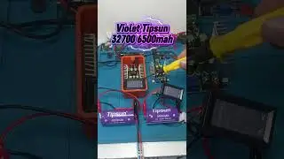 Violet Tipsun 32700 6500mahCharging muna using Step down module Voltage set to 3.6v #Battery lifepo4