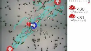 Sophisticated Collective Foraging with Minimalist Agents: A 200-Robot Swarm Test (run 2)