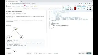 Root Equals Sum of Children | LeetCode 2236 | Cpp