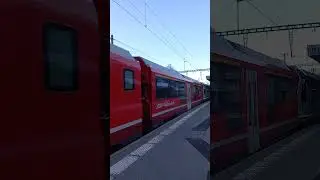 D&eacute;part d'un um2 de Capricorn RhB &agrave; Scuol