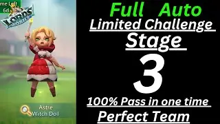 Witch Doll Stage 3 F2P Full Auto Lords Mobile Limited Challenge Dark Disaster