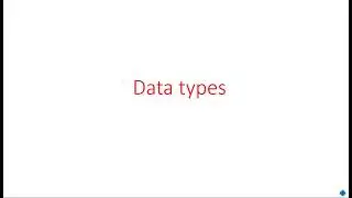 Data types | Pre-defined type & Scalar type | Part-1/2 | Digital System Design | Lec-10