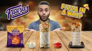 Faasos Teekha Chaska Chips CRAZY ! ( Tandoori Soya Chap & Baked Chicken Pepperoni Wrap )