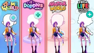 How To Make Rumi 💜✨from K-pop Demon Hunters in 4Gameplay! #avatarworld #dopples #tocaboca #gameworld