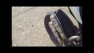 Comp Werkes Exhaust Baffle vs No Baffle.wmv