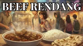 Kuala Lumpur Beef Rendang 🍛 Street Ambience & Cozy Cooking | FoodScapes