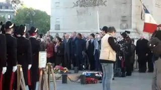 Arc de Triomphe flame ceremony
